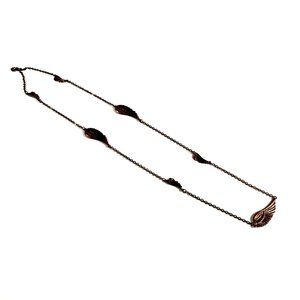 Womens Necklace Jewelry 36" Length Angel Wings Costume Charm Copper Tone